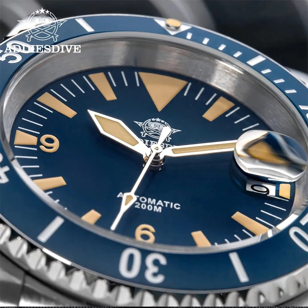 relogio-addiesdive-automático-prateado-blue-mariner