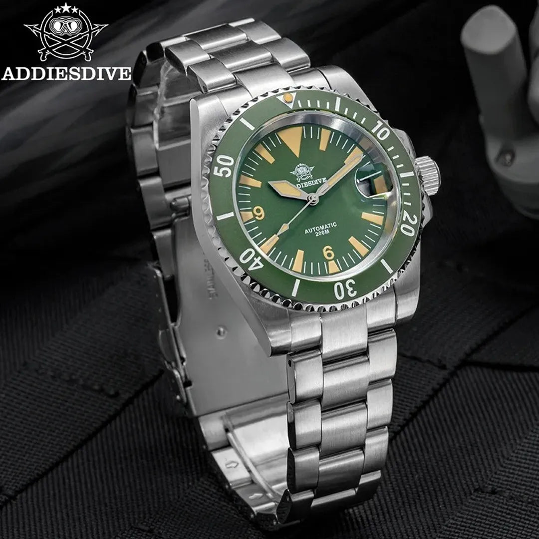 relogio-addiesdive-aço-automático-green-mariner