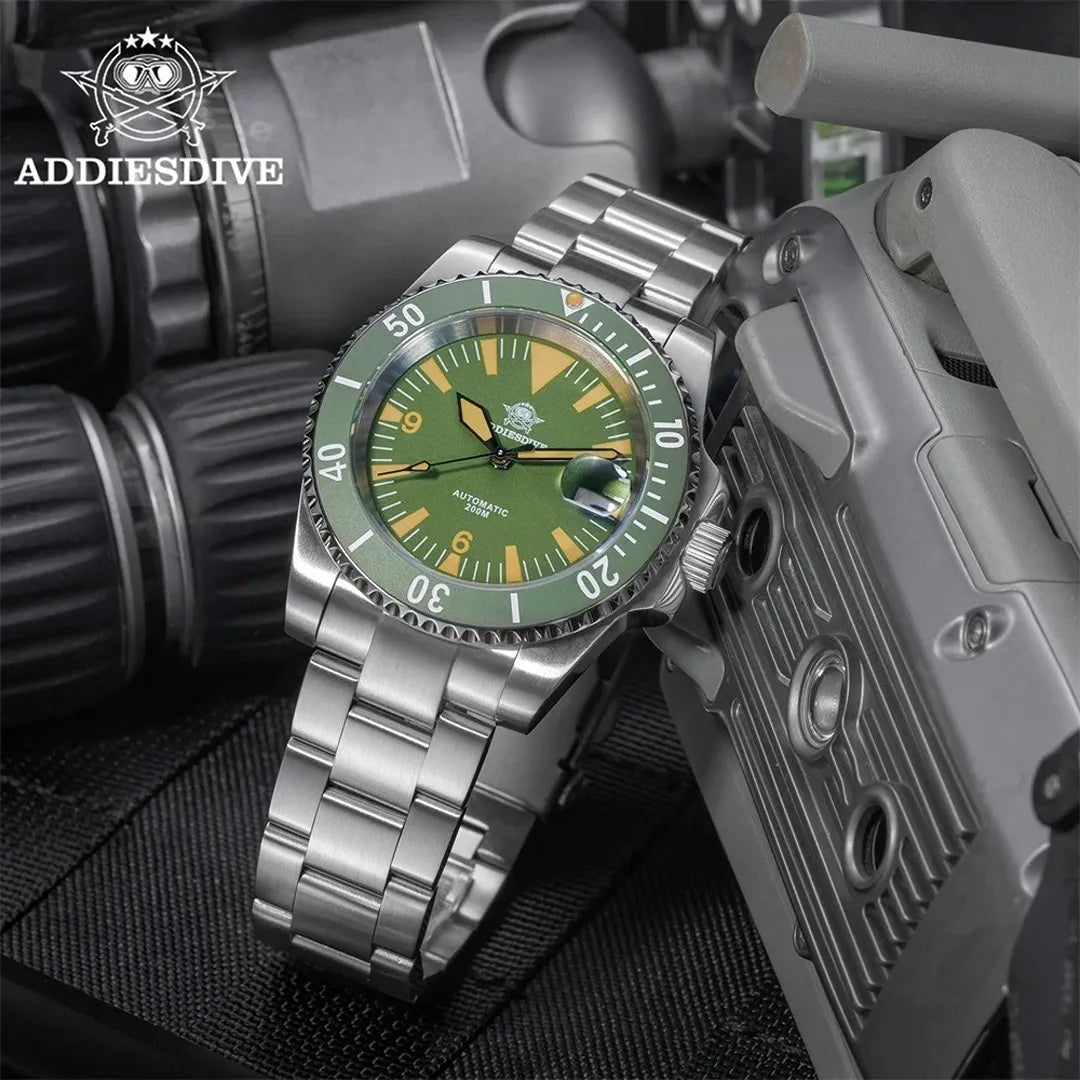relogio-addiesdive-masculino-mergulho-automático-green-mariner