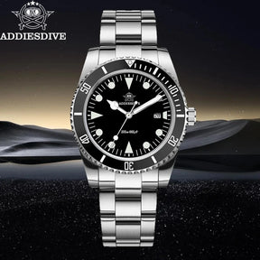 relógio-addiesdive-prata-deepwave-black