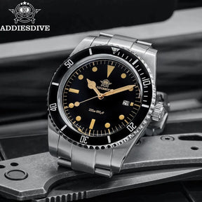 relógio-addiesdive-quartzo-aço-inox-deepwave-gold