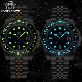 relógio-addiesdive-mergulho-luminescencia-gmt-quartzo-trailblazer-blue